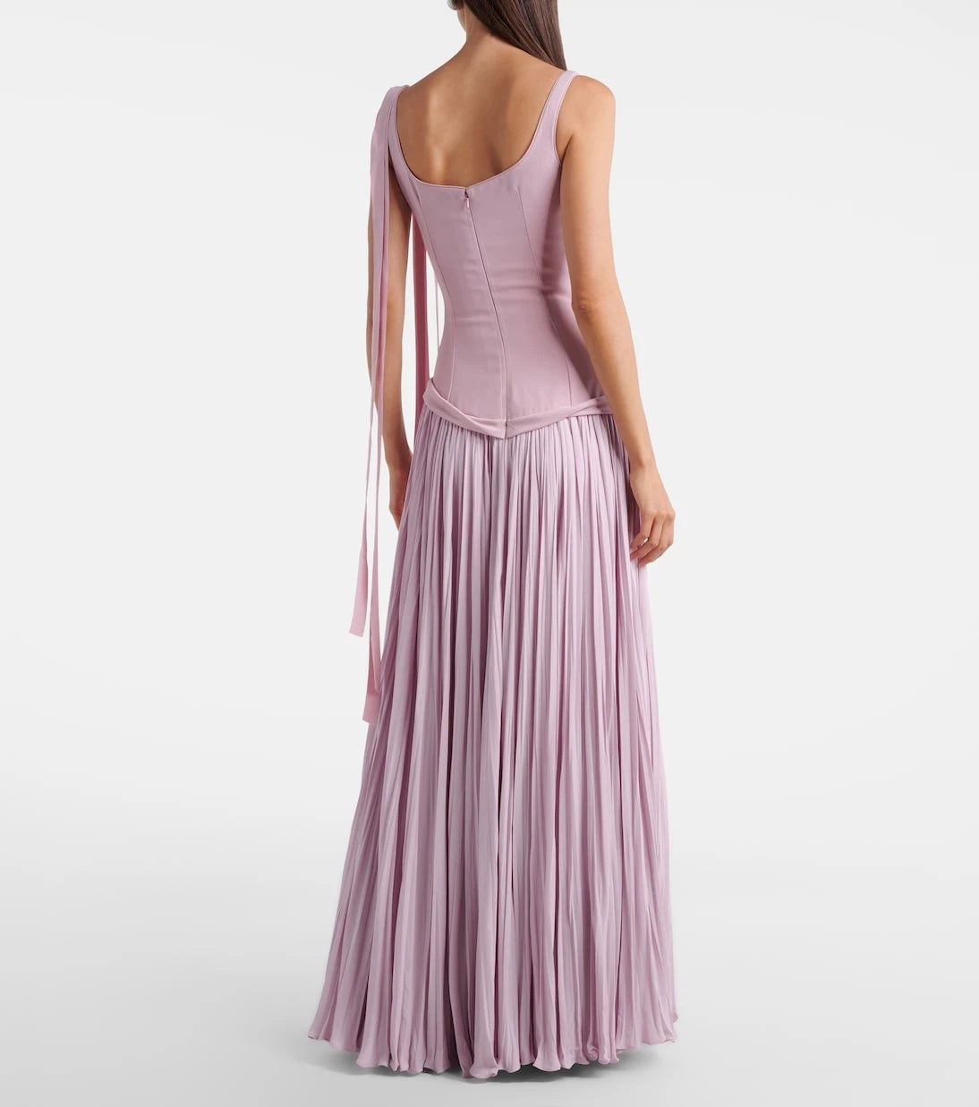 Marmar Halim - Ana crêpe and chiffon gown