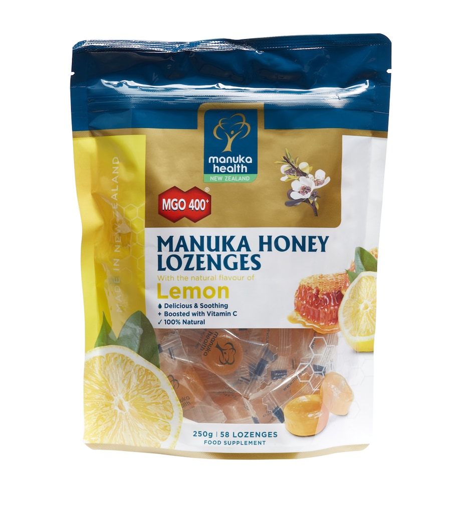Manuka Health Mgo 400x Manuka Honey Lemon Lozenges (Pack of 58)