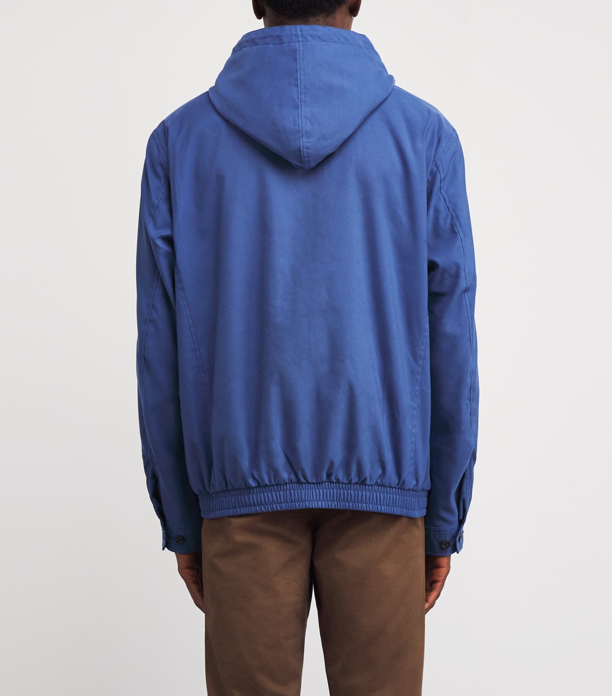 Polo Ralph Lauren Blue Water-Repellent Hooded Harrington Jacket