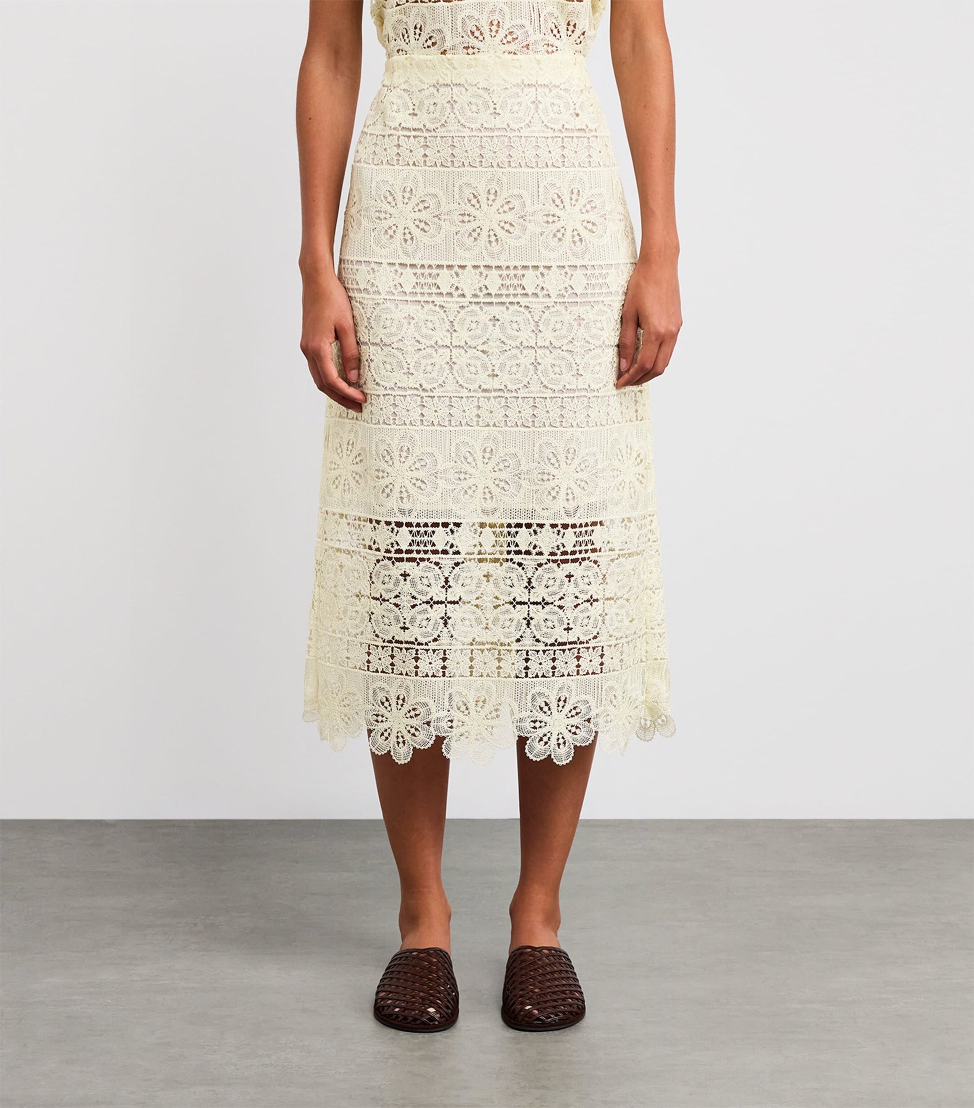 Crochet Midi Pencil Skirt YE01 CAPER