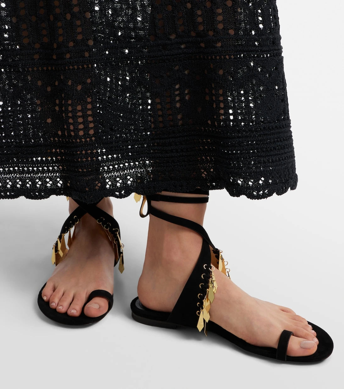 Isabel Marant - Dreena embellished suede sandals
