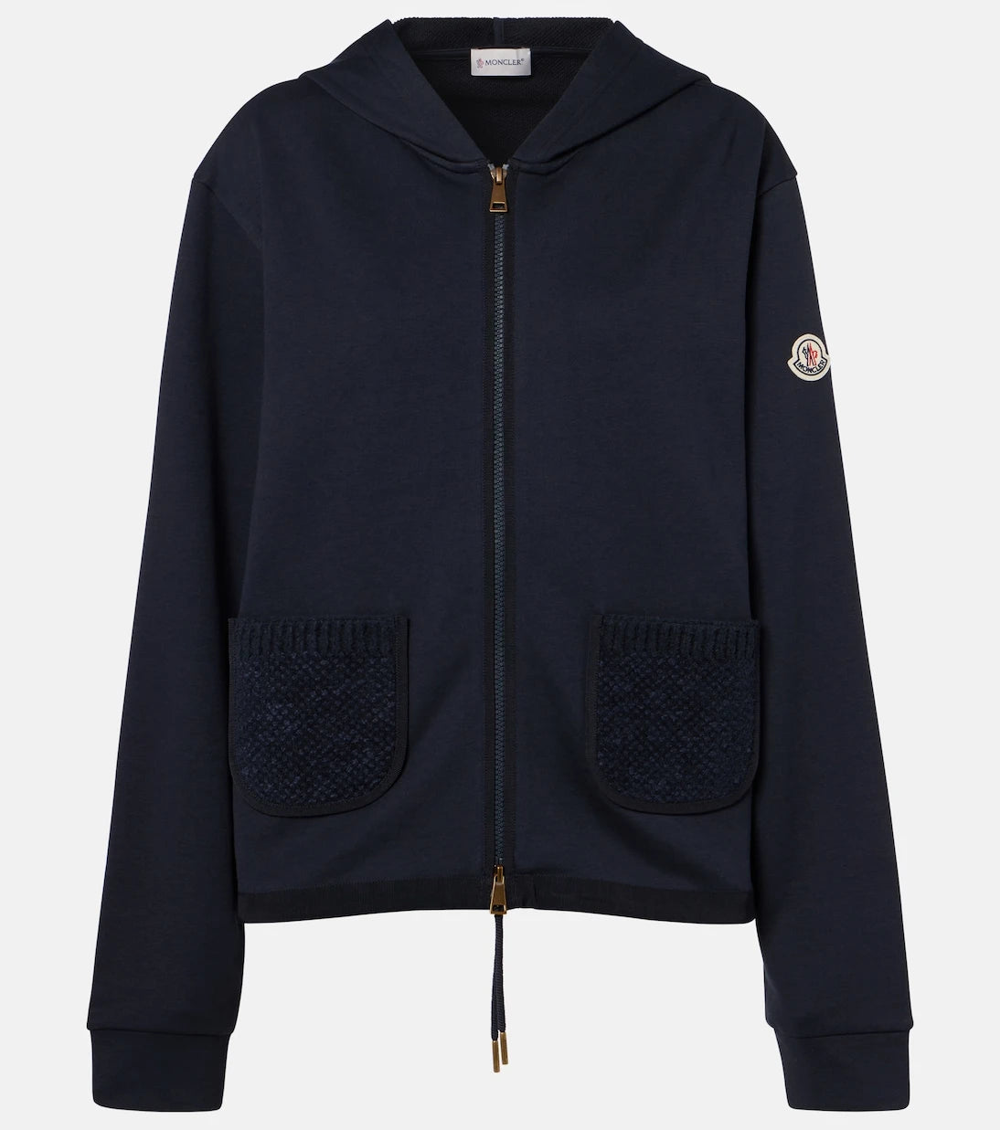 Moncler - Cotton-blend zip-up hoodie