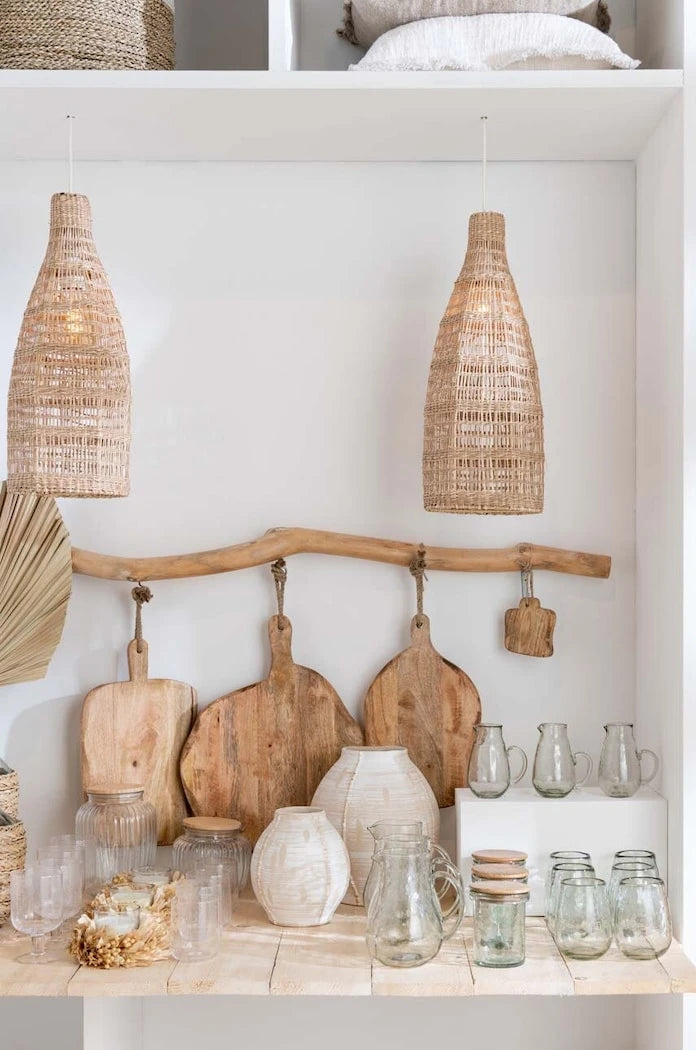 Дъска за рязане J-Line Round Organic Wood