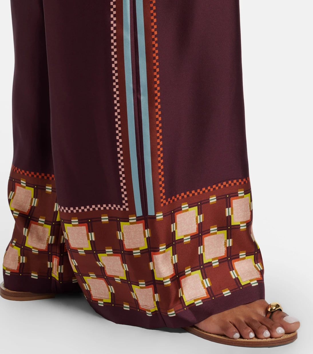 Alémais - Wilson silk twill wide-leg pants