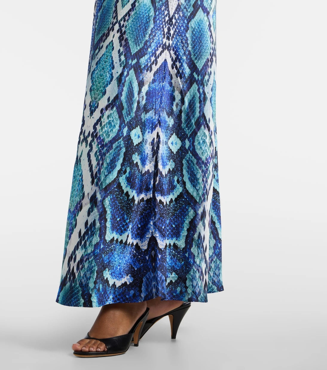 Camilla - Animal-print silk slip dress
