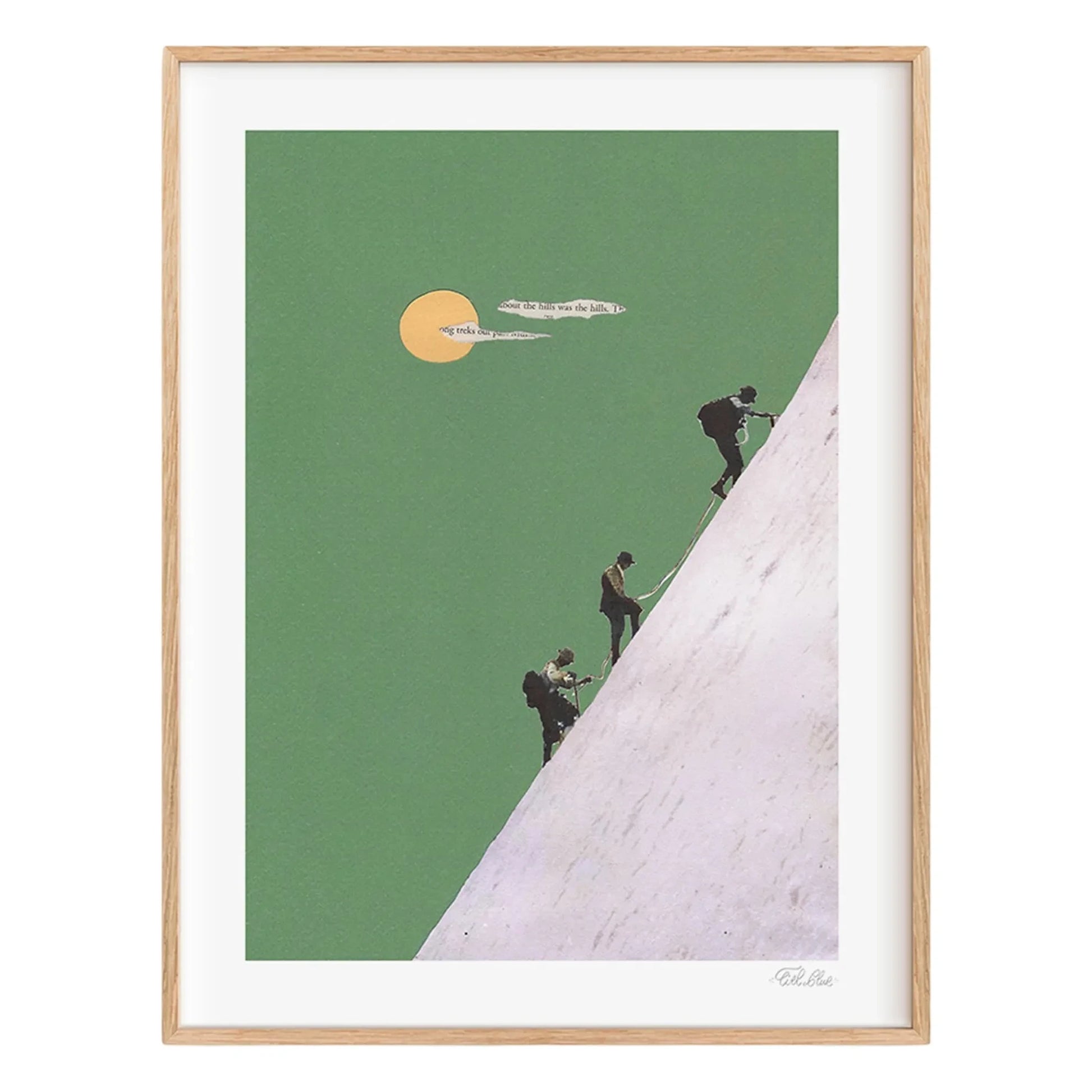 Ciel Glue - Mountain n°2 Rope Poster - Limited Edition  | Green