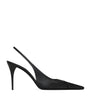 Saint Laurent Black Patent Leather Babylone Slingback Pumps 90