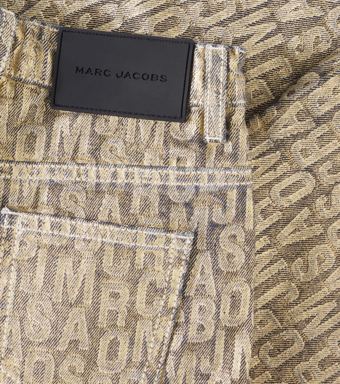 Marc Jacobs Kids - جينز جاكار مونوغرام متشابك