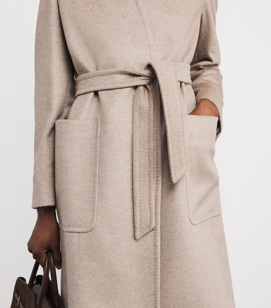 Max Mara Beige Cashmere Robe Coat