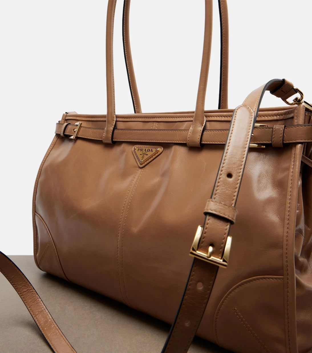 Prada - Prada Bonnie Large leather shoulder bag