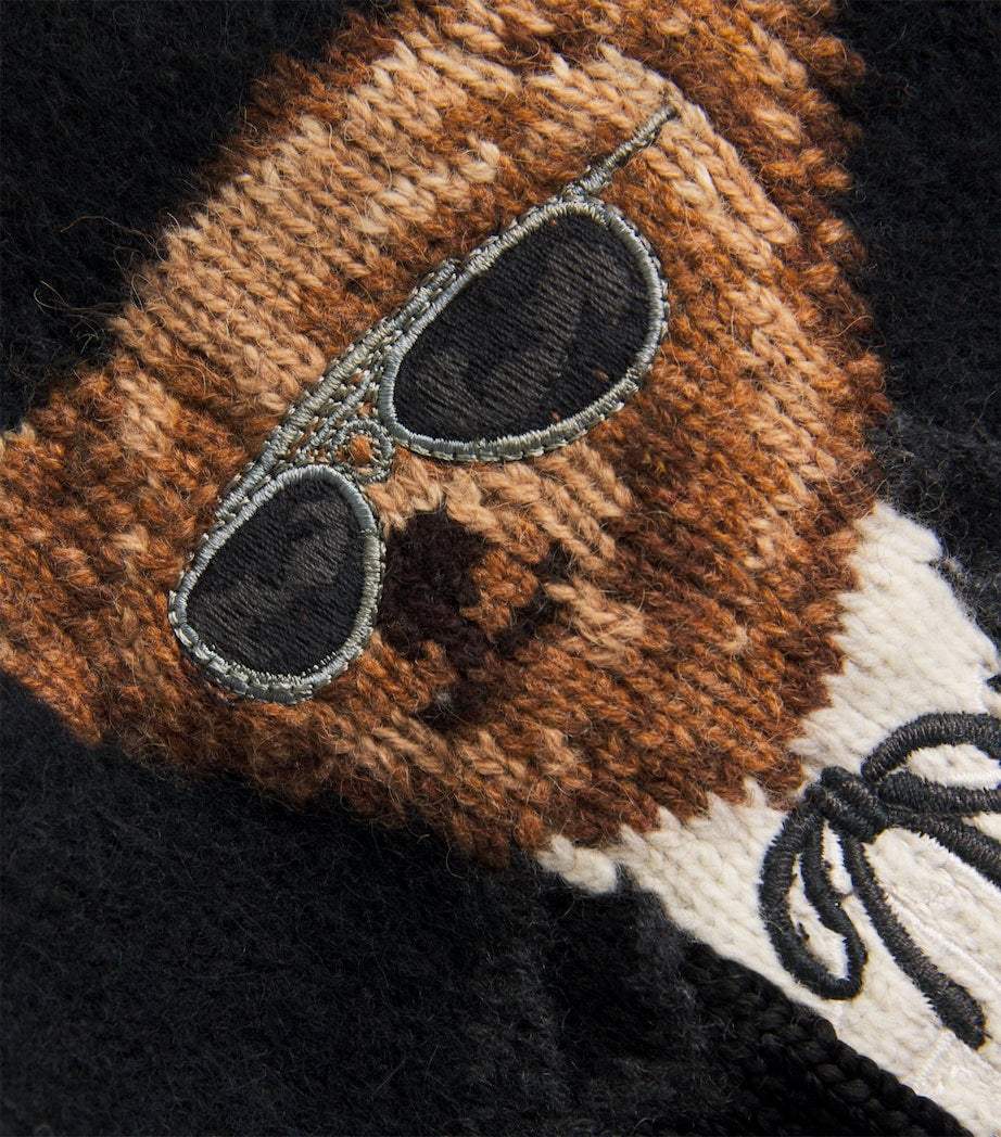 Wool-Blend Ralph and Ricky Bear Sweater POLO BLACK MULTI