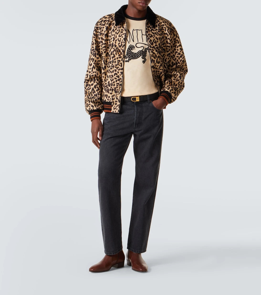 Valentino - Printed cotton jersey T-shirt