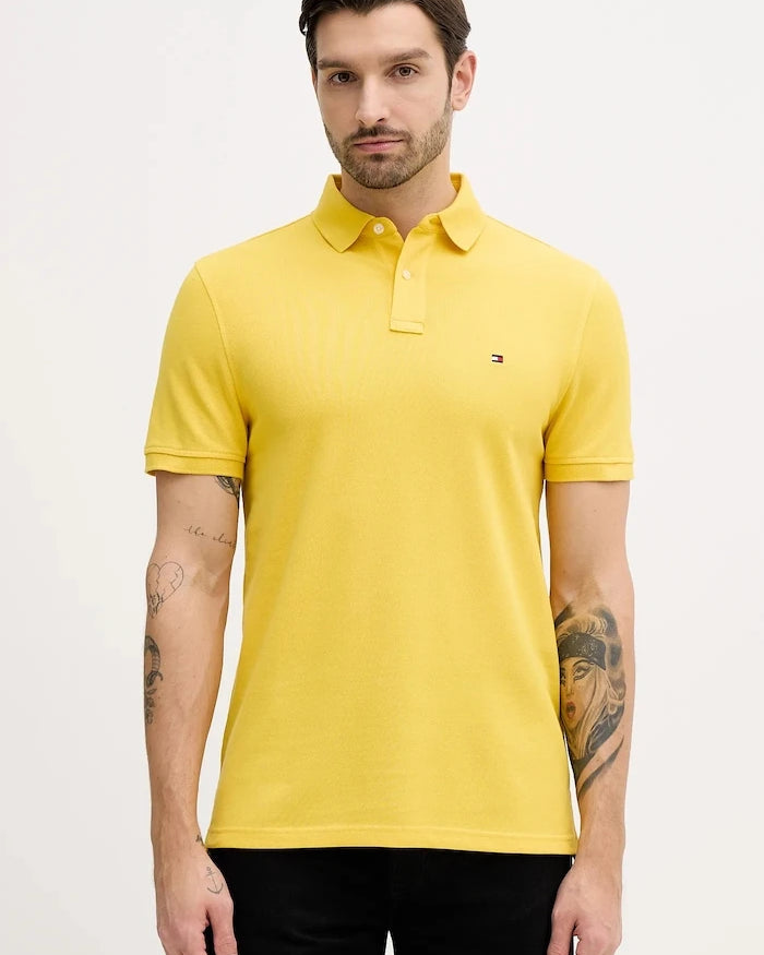 Tommy Hilfiger erkek pamuk elastan polo yaka tişört
