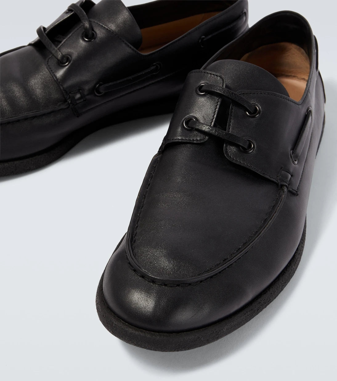 The Row - Novus leather boat shoes
