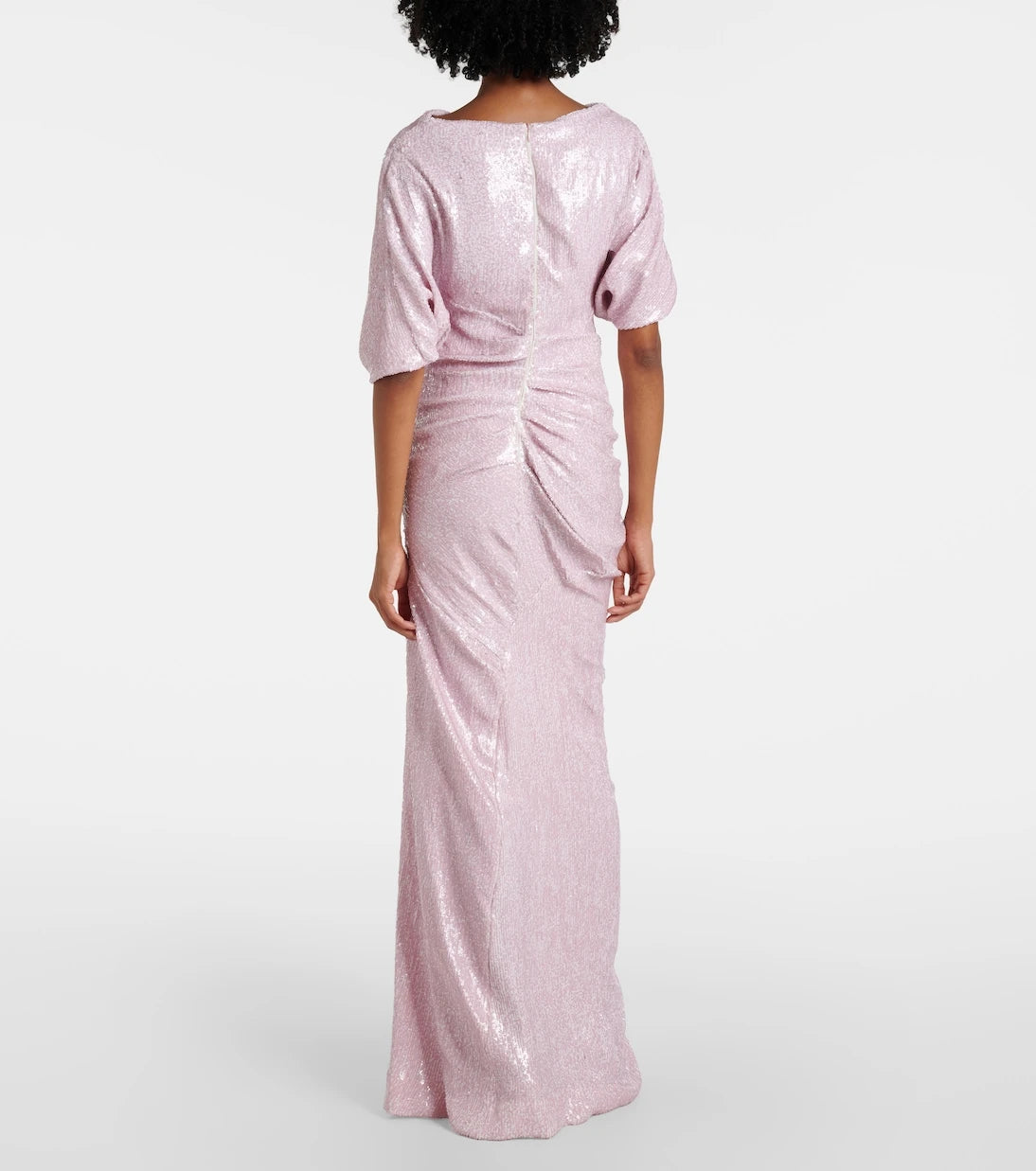 Dries Van Noten - Sequined draped gown