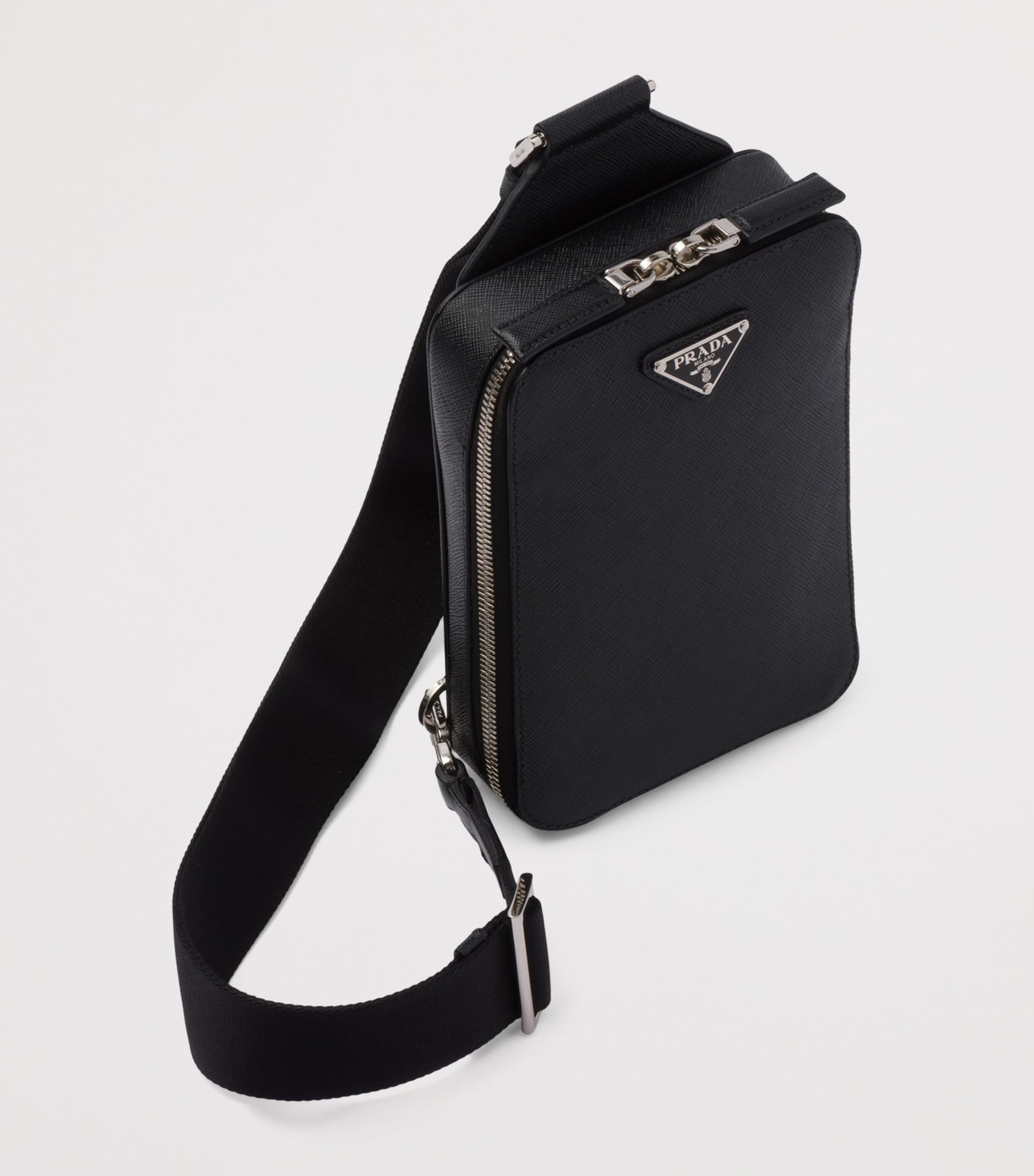 Prada Saffiano Leather Brique Cross-Body Bag