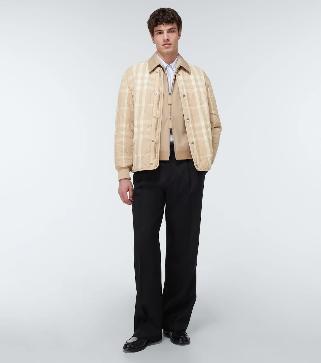 Burberry - Checked quilted bomber jacket