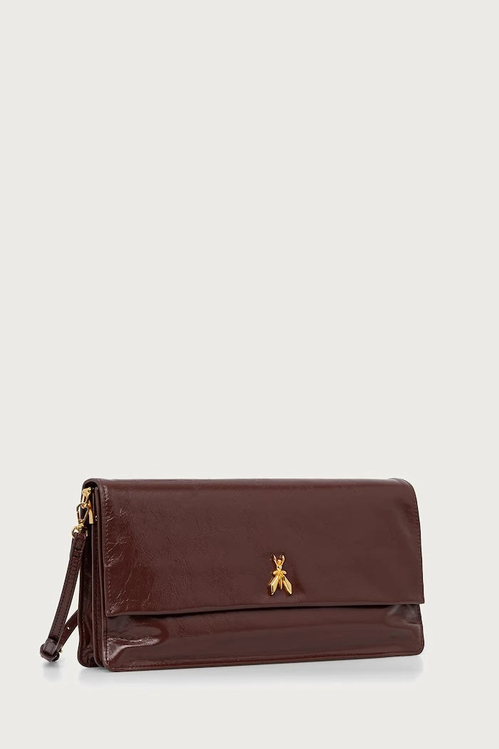 Deri kadın clutch