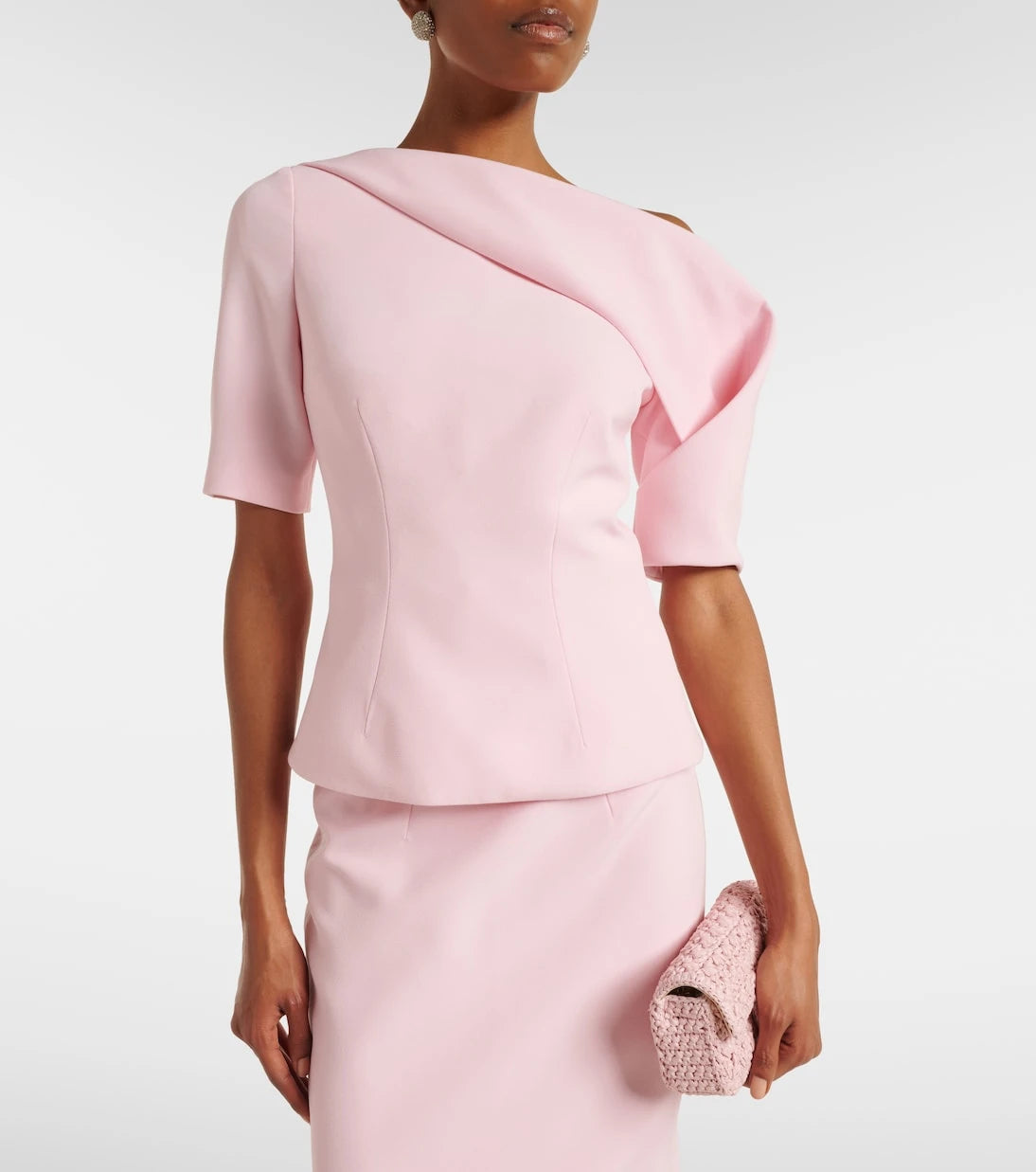 Safiyaa - Marley draped crêpe top