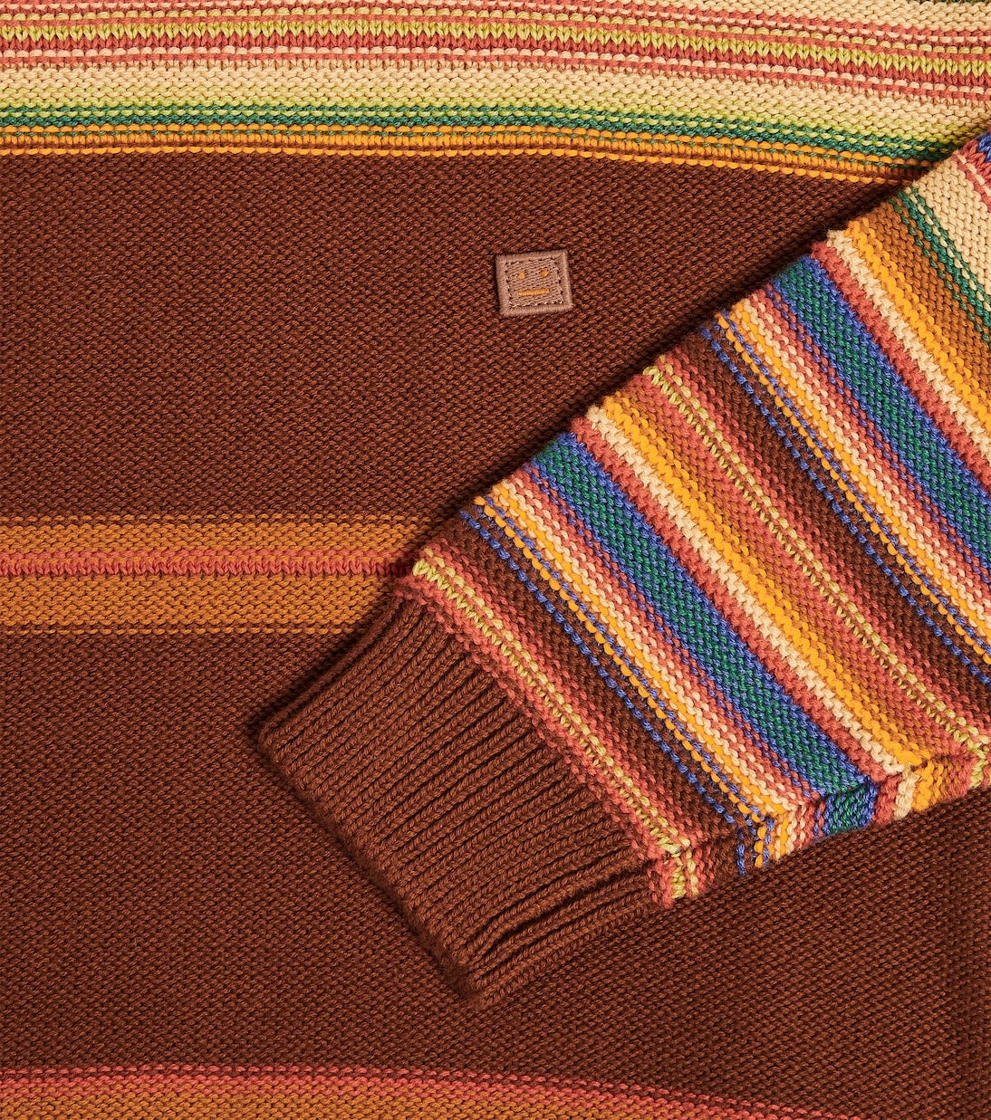 Acne Studios Kids - Face Logo striped cotton sweater