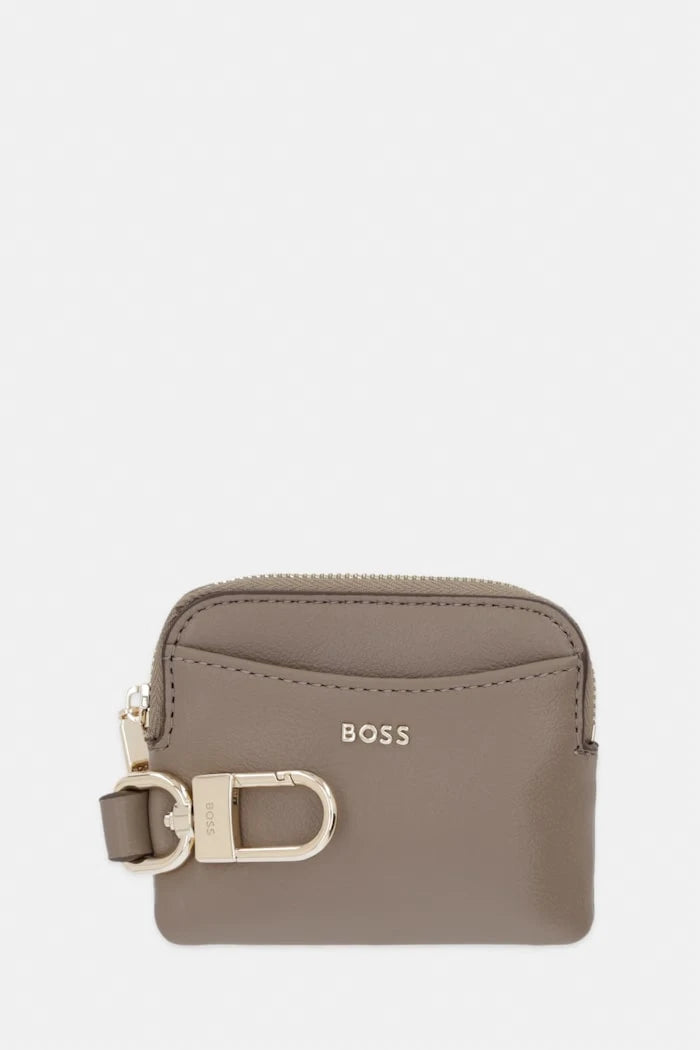 BOSS kadın suni deri portföy Sandy Zip Cardholder