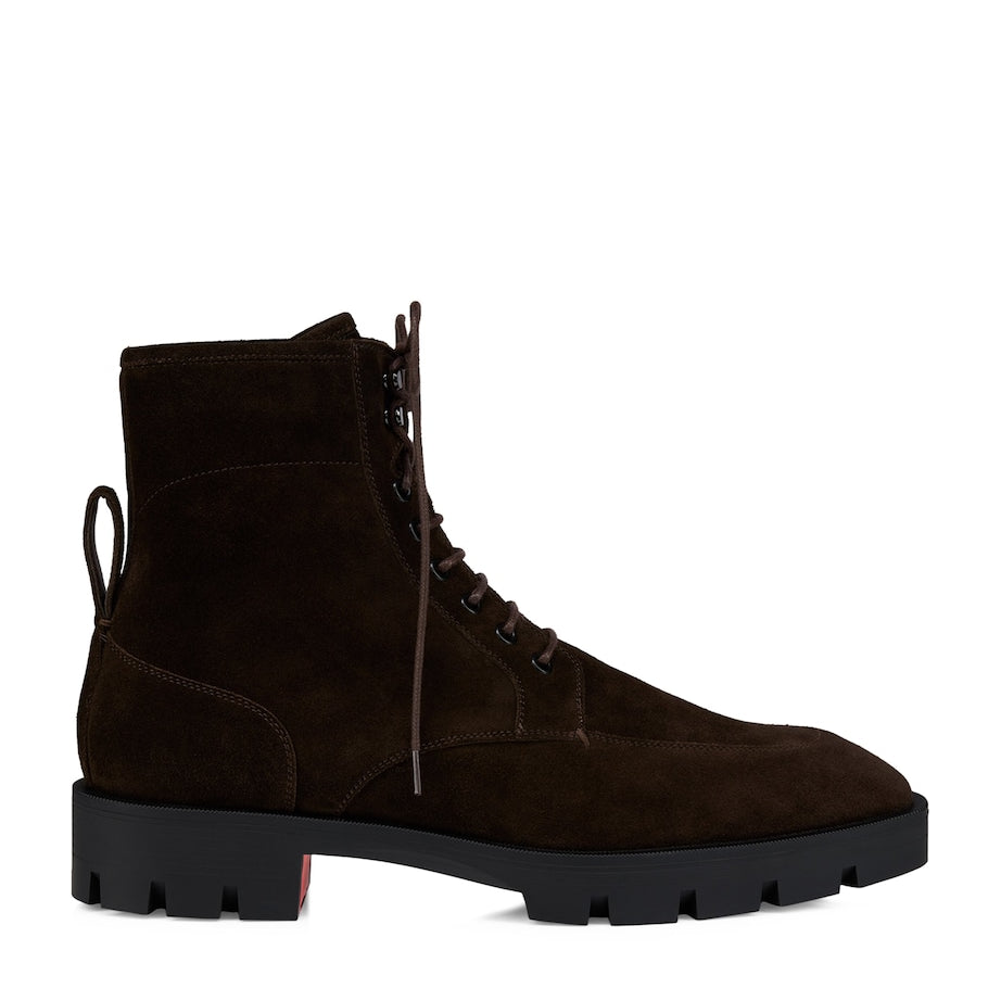 Christian Louboutin Caracolo Lion Suede Boots