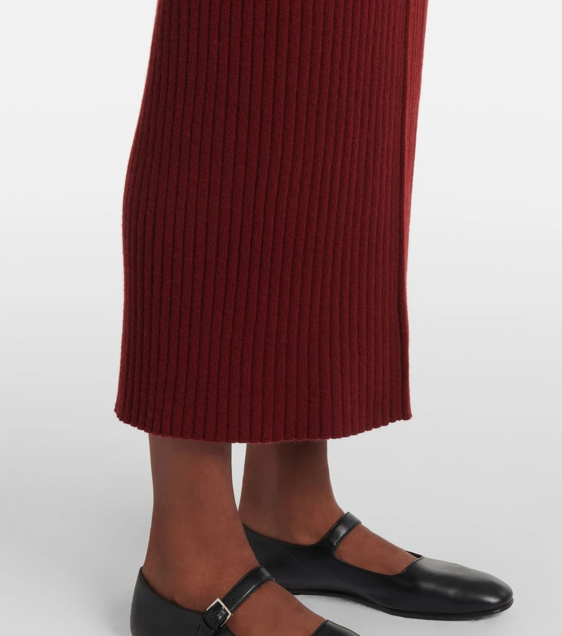 Jardin des Orangers - Cashmere midi skirt