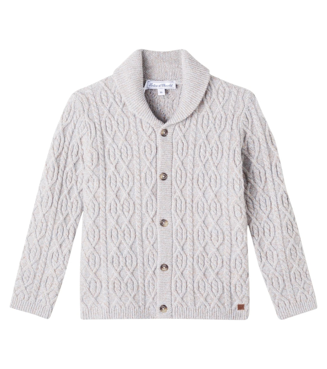 Tartine et Chocolat - Cable-knit wool cardigan