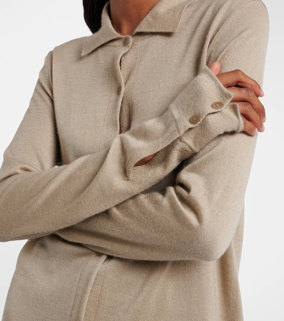 The Row - Ocari knitted cashmere and silk shirt