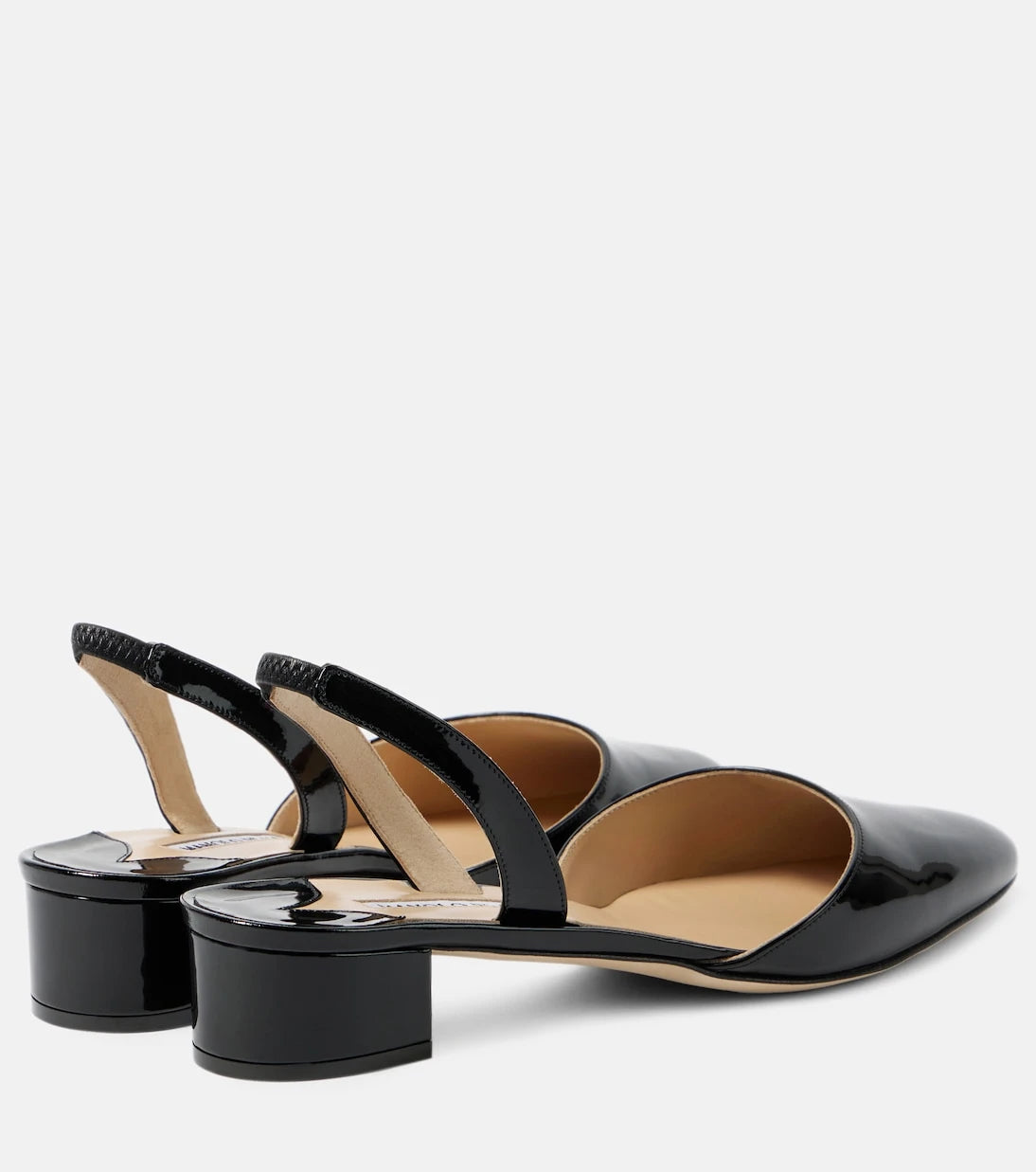 Manolo Blahnik - Aspro 30 patent leather slingback pumps