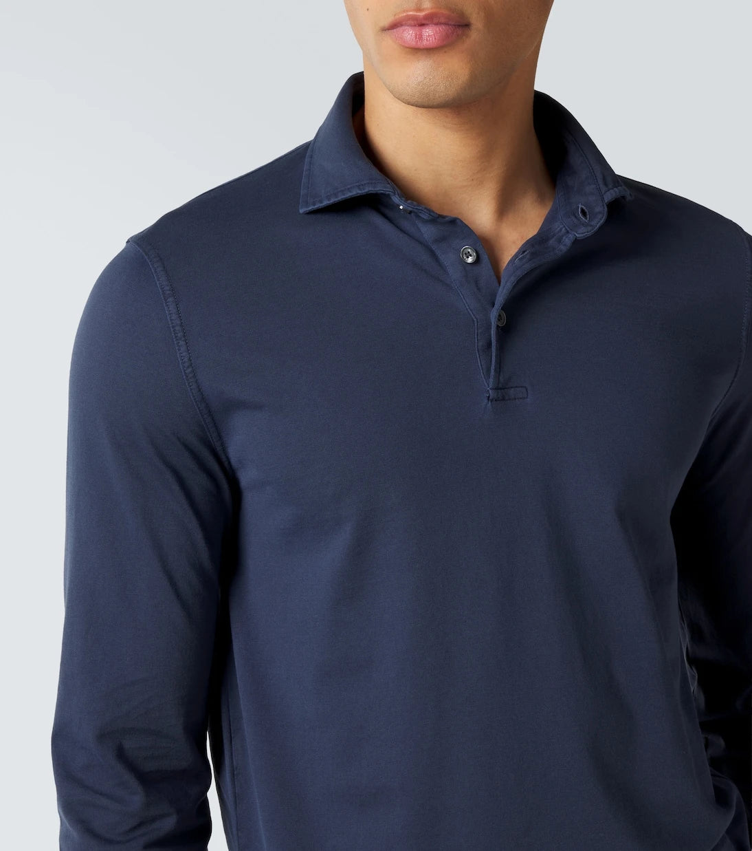 Fedeli - Cotton piqué polo shirt