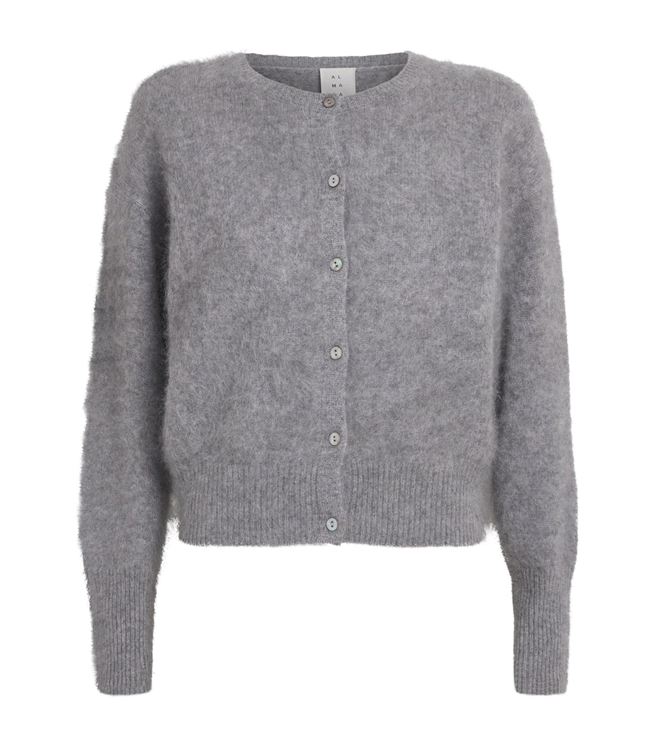 Almada Label Grey Brushed Cashmere Coco Cardigan