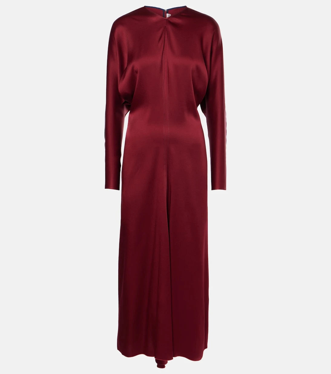 Victoria Beckham - Draped crêpe satin midi dress