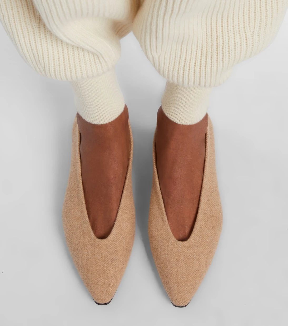 Loro Piana - Rebecca herringbone ballet flats