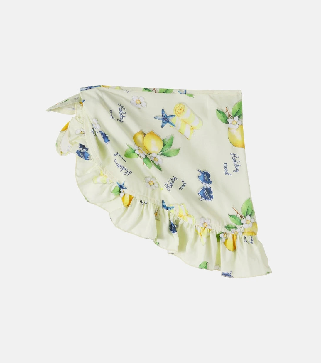 Monnalisa - Printed cotton beach cover-up