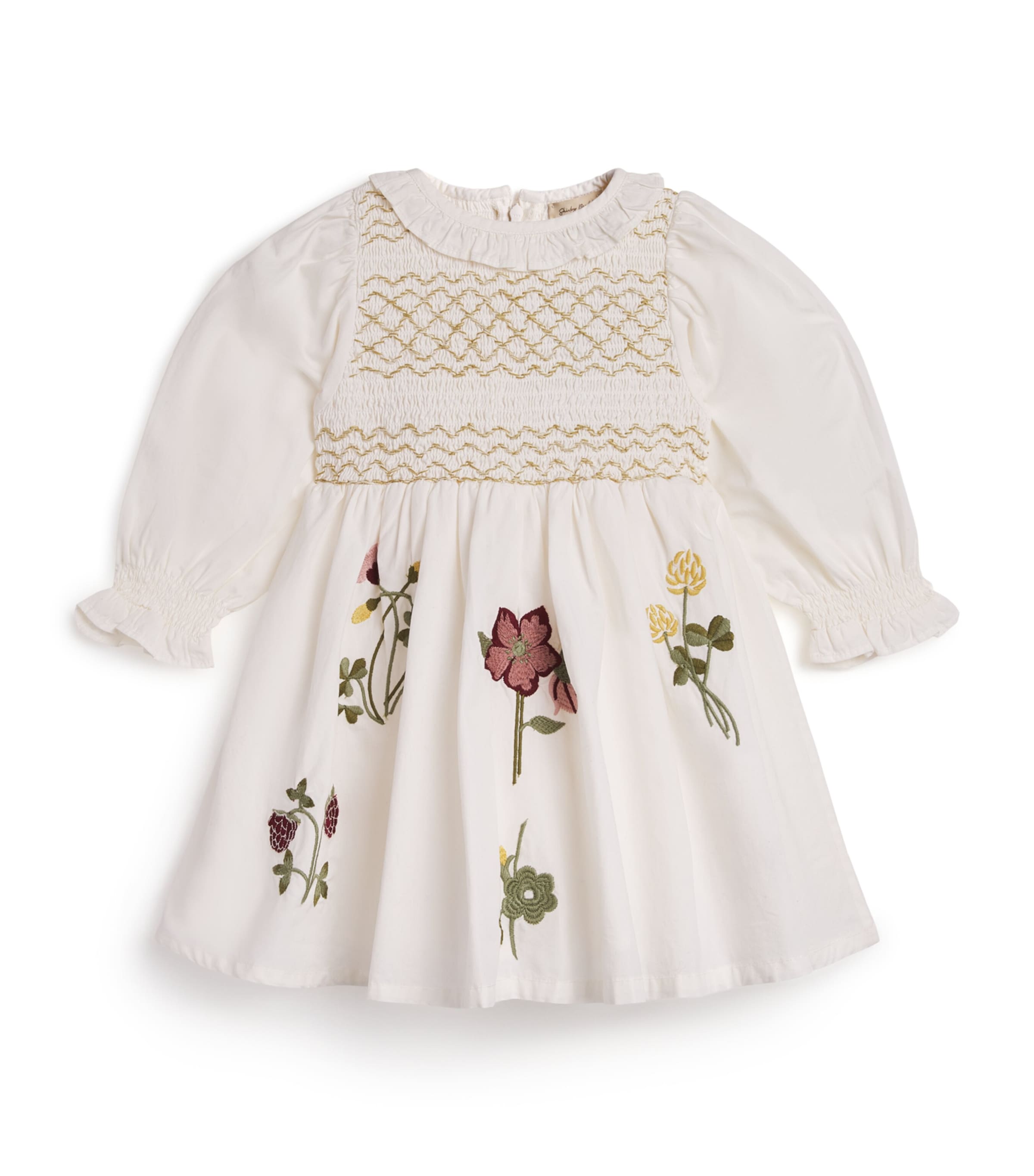 Shirley Bredal Embroidered Smocked Adele Dress (12 Months - 4 Years)