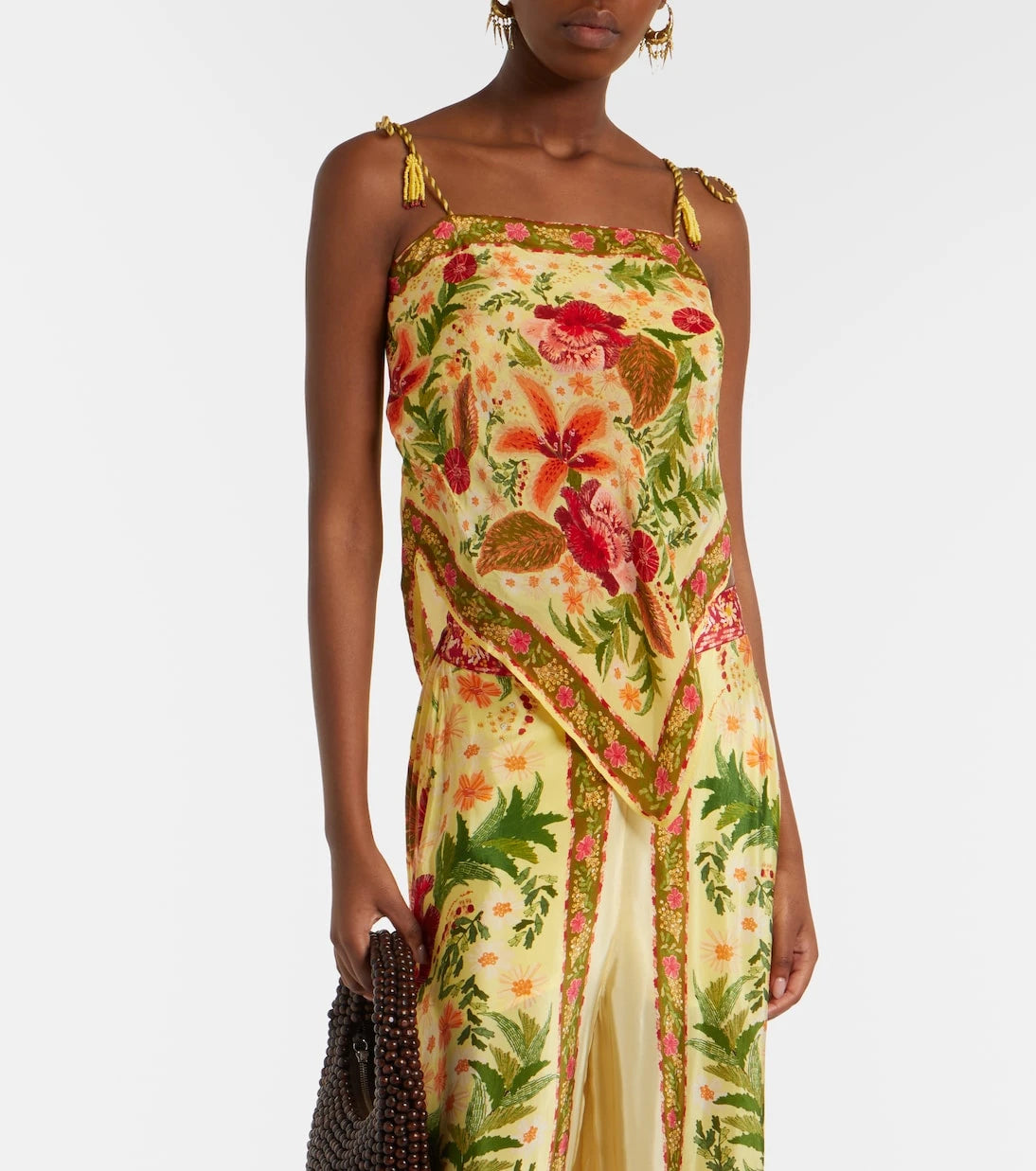 Farm Rio - Stitched Garden floral top
