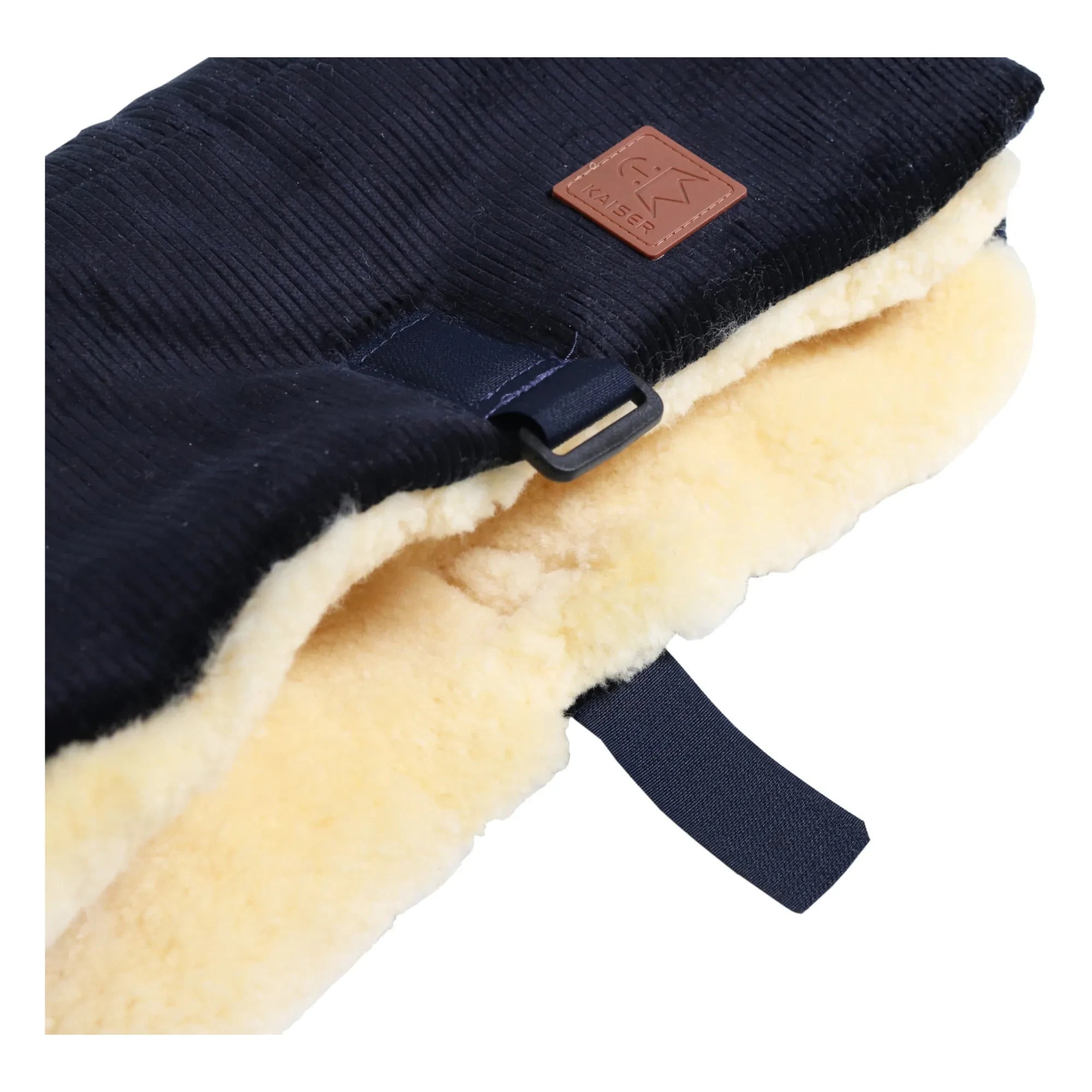 Kaiser - Muffy Lambskin Hand Warmer | Navy blue