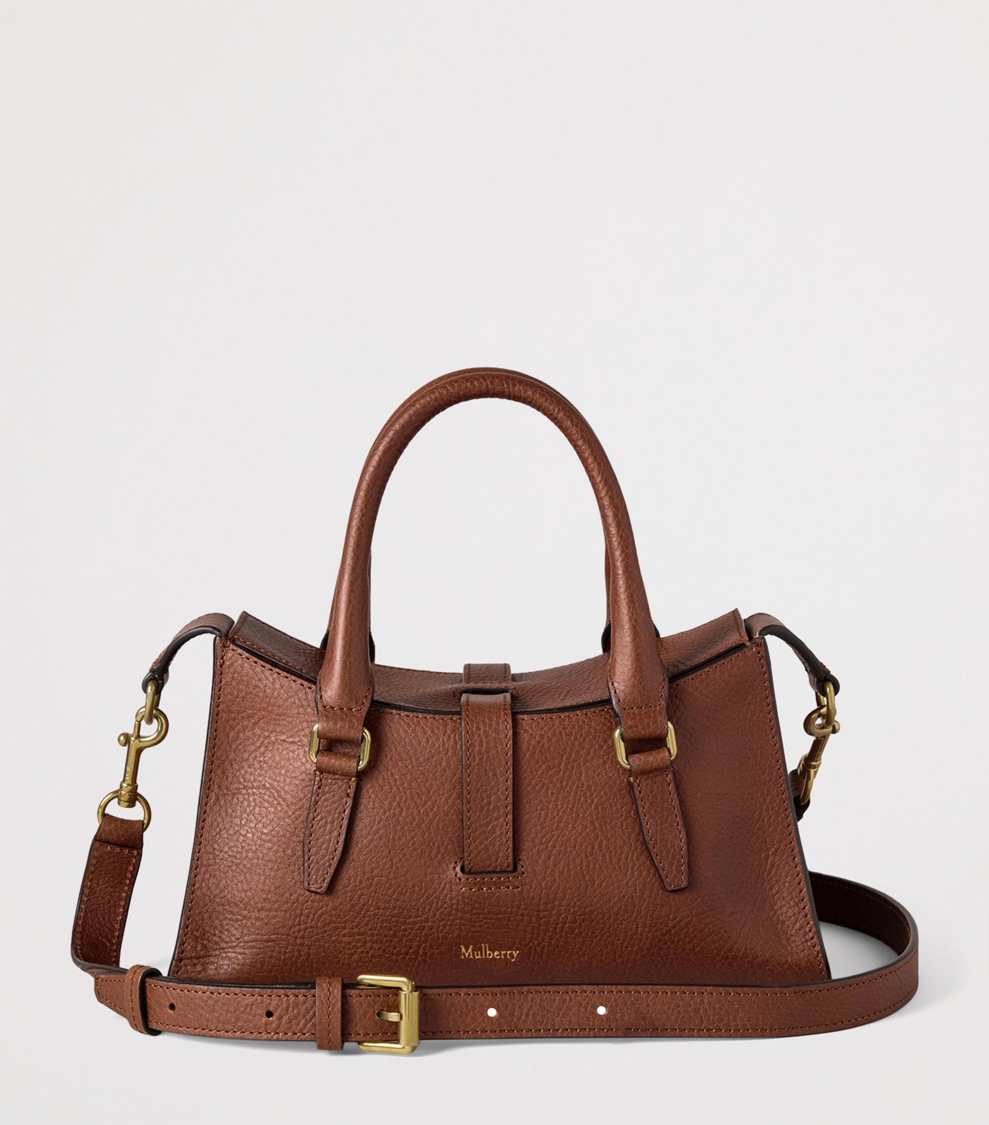 Mulberry Brown Mini Leather Roxanne Top-Handle Bag
