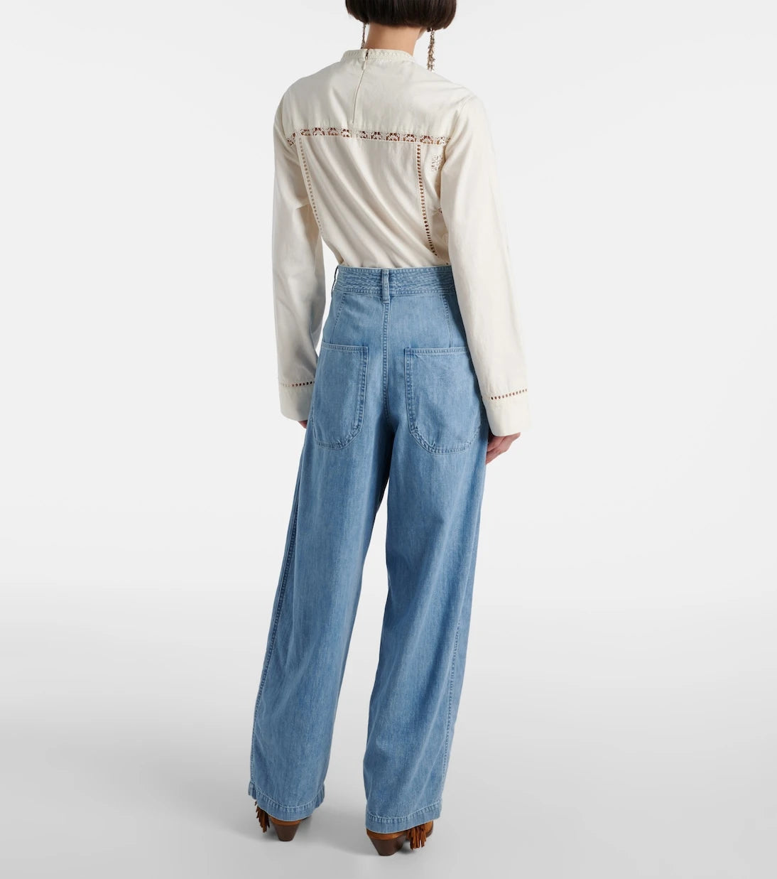 Isabel Marant - Inaya high-rise wide-leg jeans