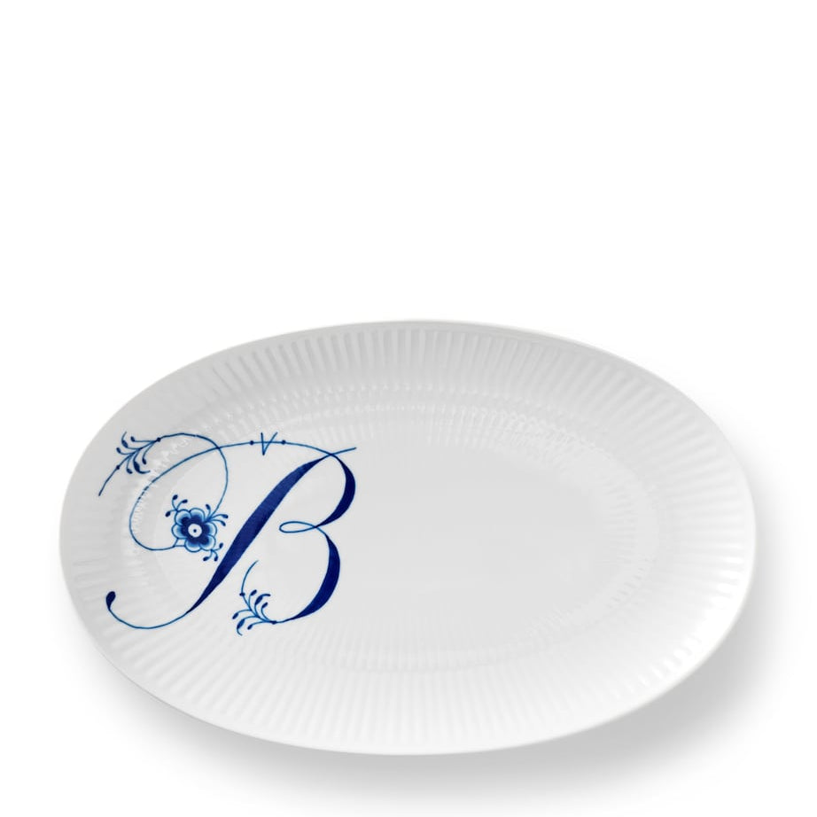 Royal Copenhagen Alphabet Coll Oval Plate (23.5cm)