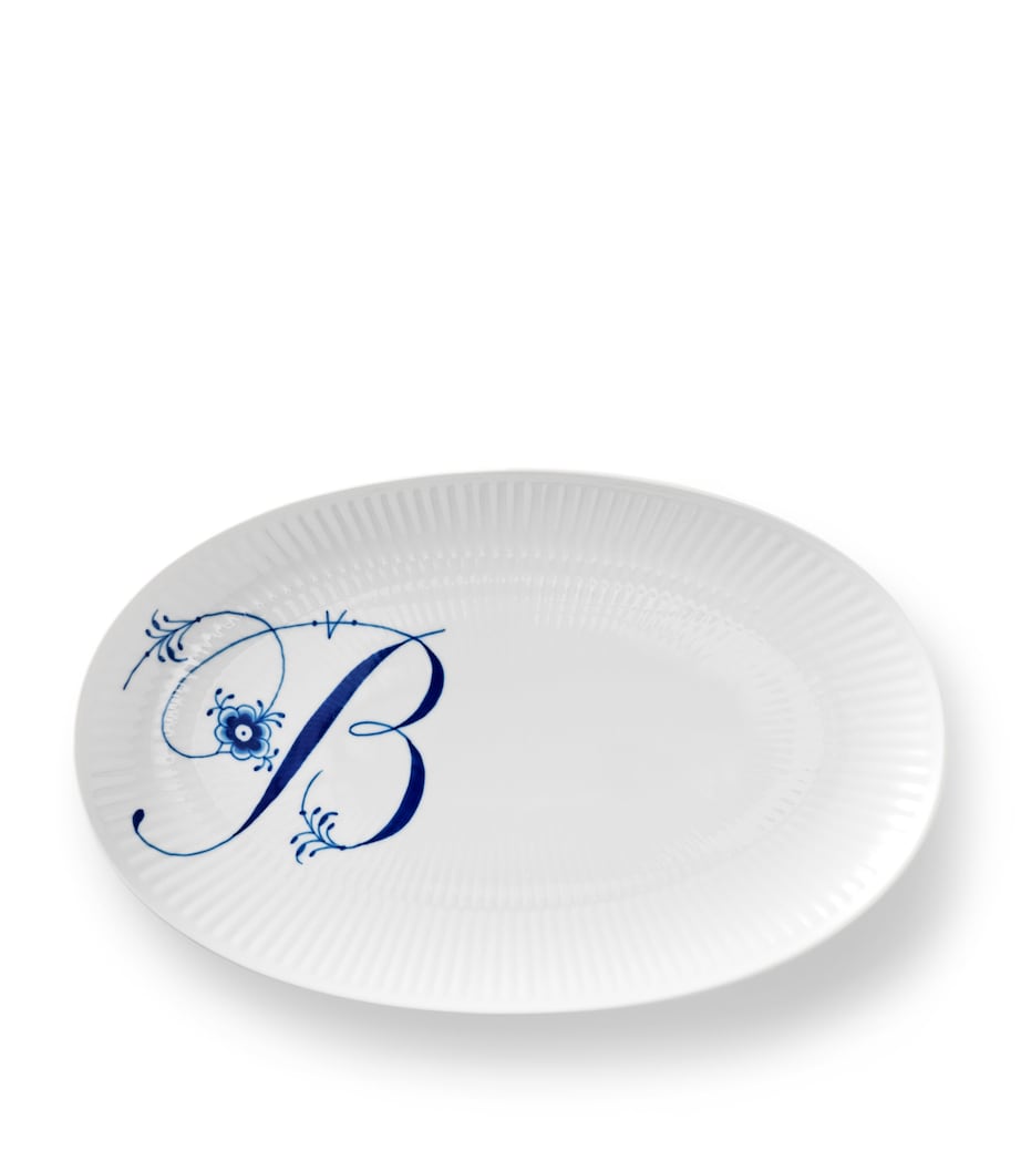 Royal Copenhagen Alphabet Coll Oval Plate (23.5cm)