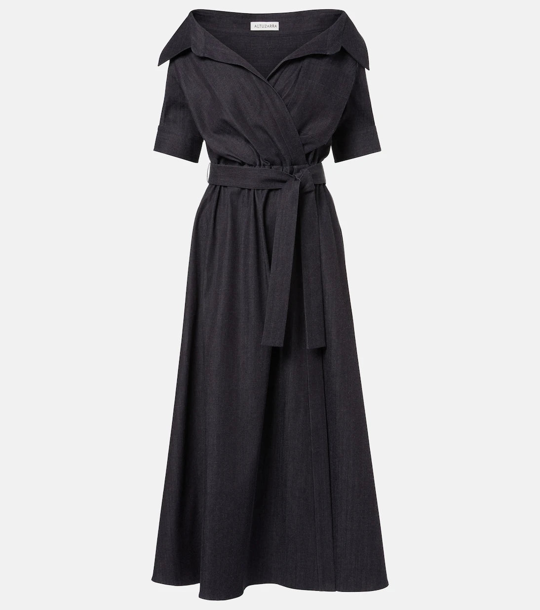 Altuzarra - Lydia wrapped denim midi dress
