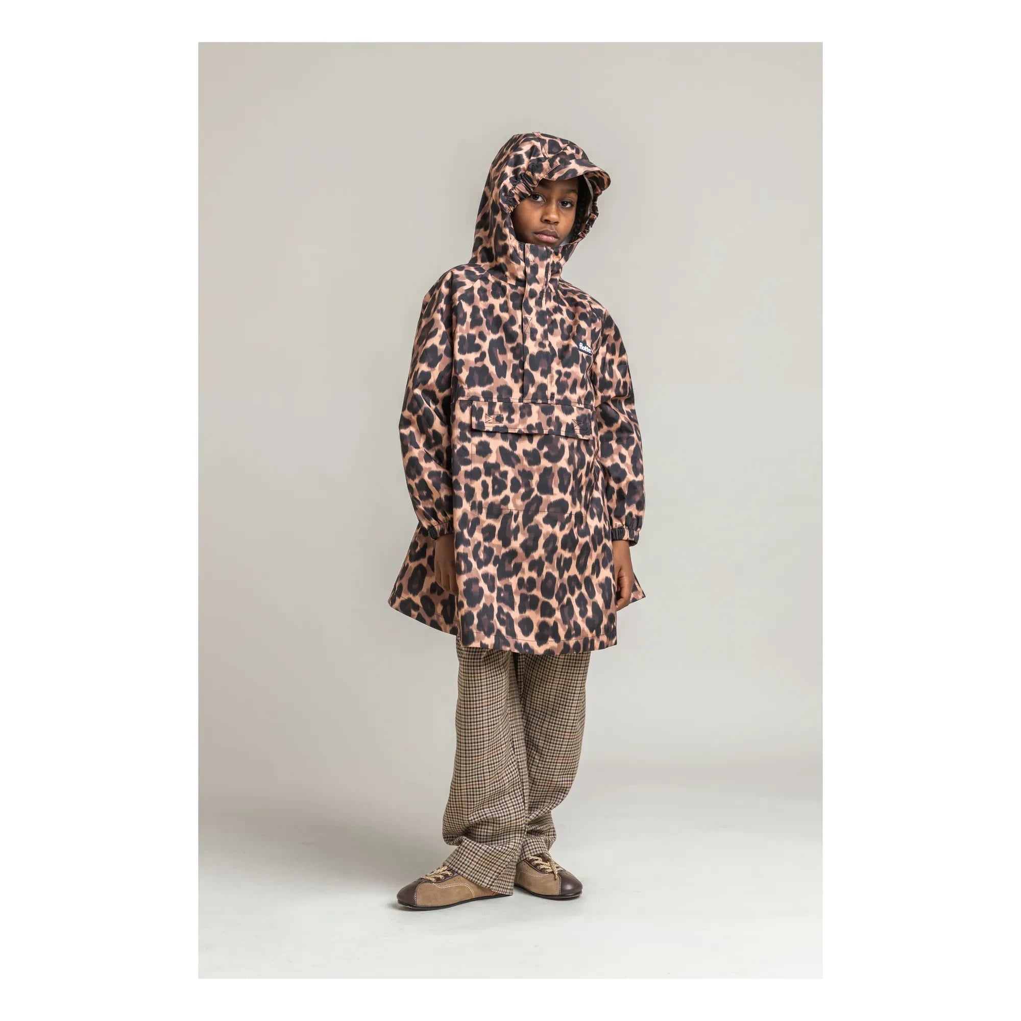 Flotte - Gabrielito Leopard Waterproof Cape Recycled fibers | Brown