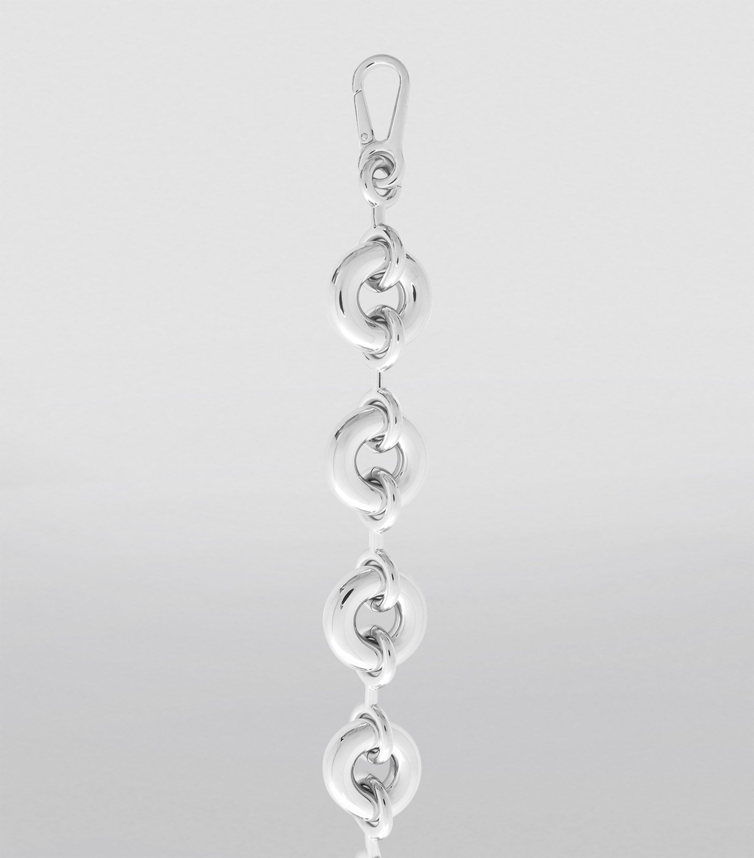 Silver Donut Chain Bag Strap