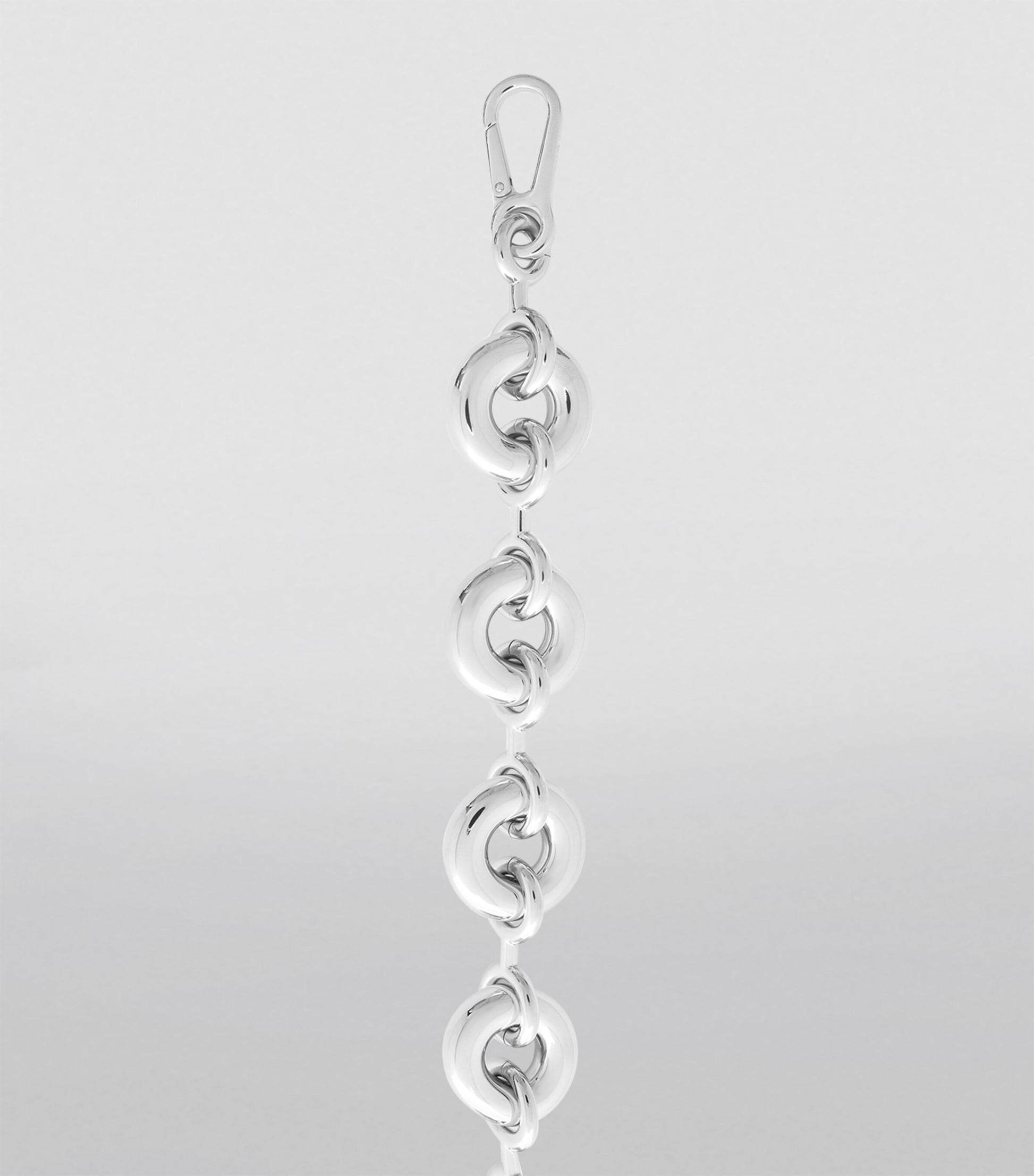 Silver Donut Chain Bag Strap