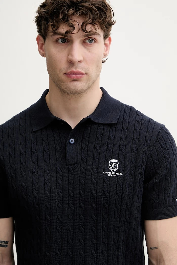 Tommy Hilfiger pamuklu erkek polo yaka tişört