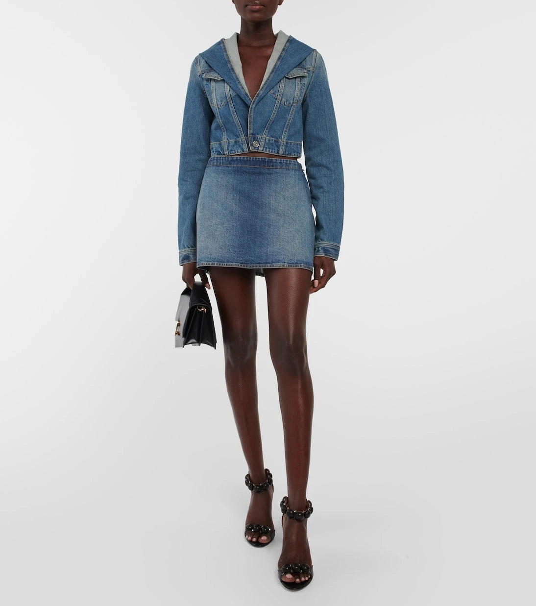 Alaïa - Denim miniskirt