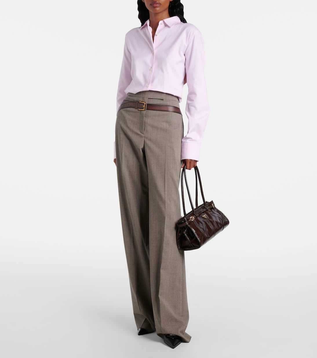 Prada - Prada Bonnie Medium leather shoulder bag