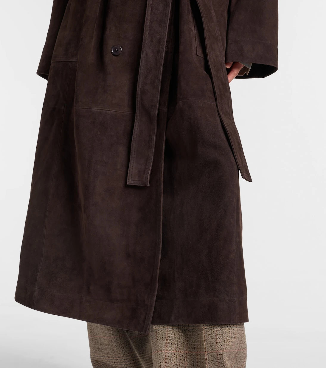 Róhe - Suede wrap coat